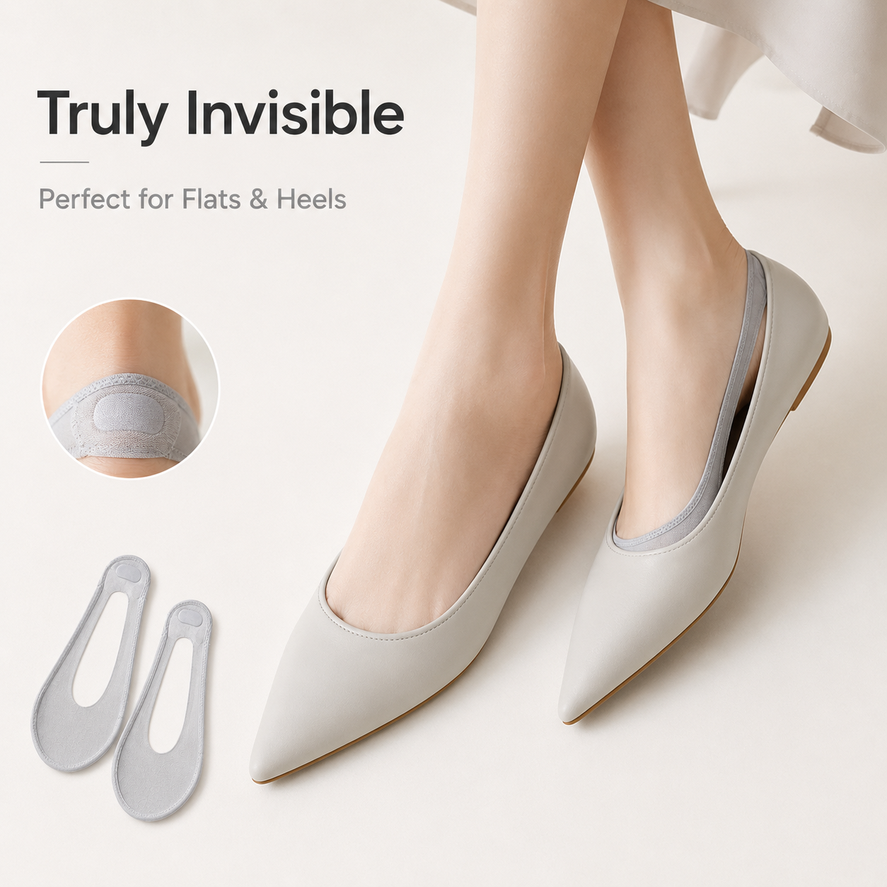 10PCS-Invisible Comfort Toe Liners for Flats, Heels & Low-Cut Shoes