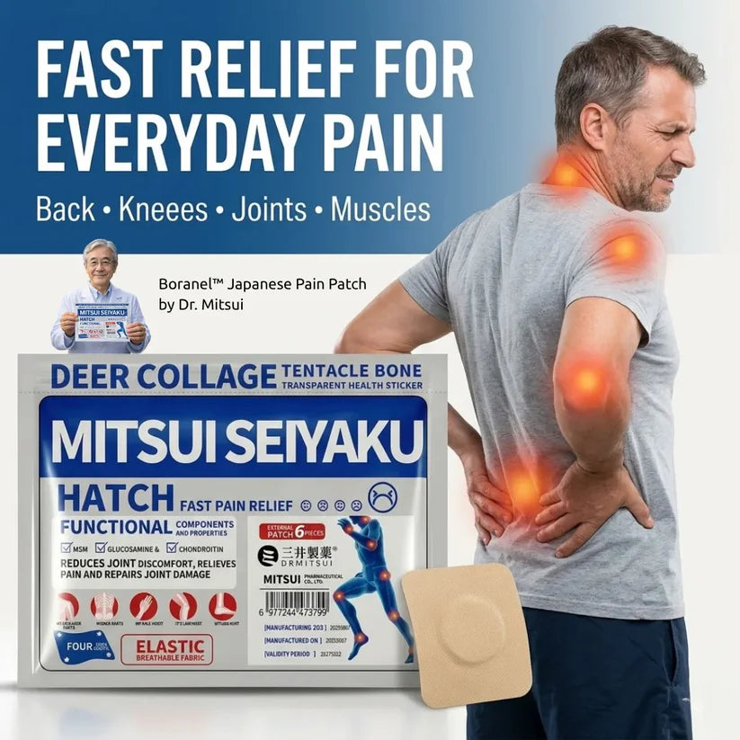 Boranel™ Japanese Herbal Comfort Patch – Targeted Relief for Back, Knees, Neck & Joints