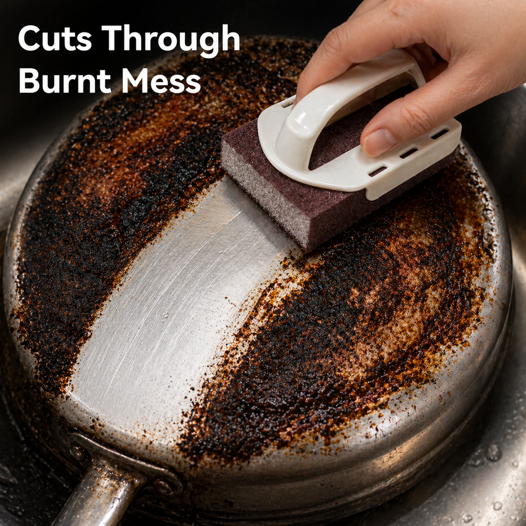 Nano Heavy-Duty Rust & Stain Removal Sponge-Built to cut through rust, grease, grime, and stubborn stains with less effort.