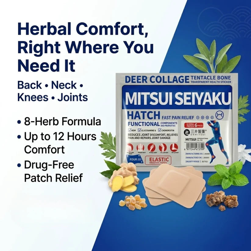 Boranel™ Japanese Herbal Comfort Patch – Targeted Relief for Back, Knees, Neck & Joints