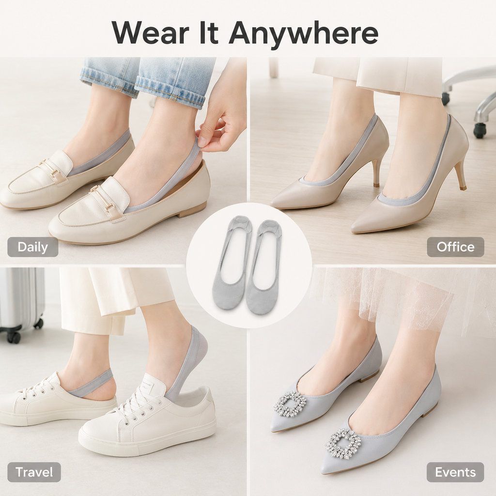 10PCS-Invisible Comfort Toe Liners for Flats, Heels & Low-Cut Shoes