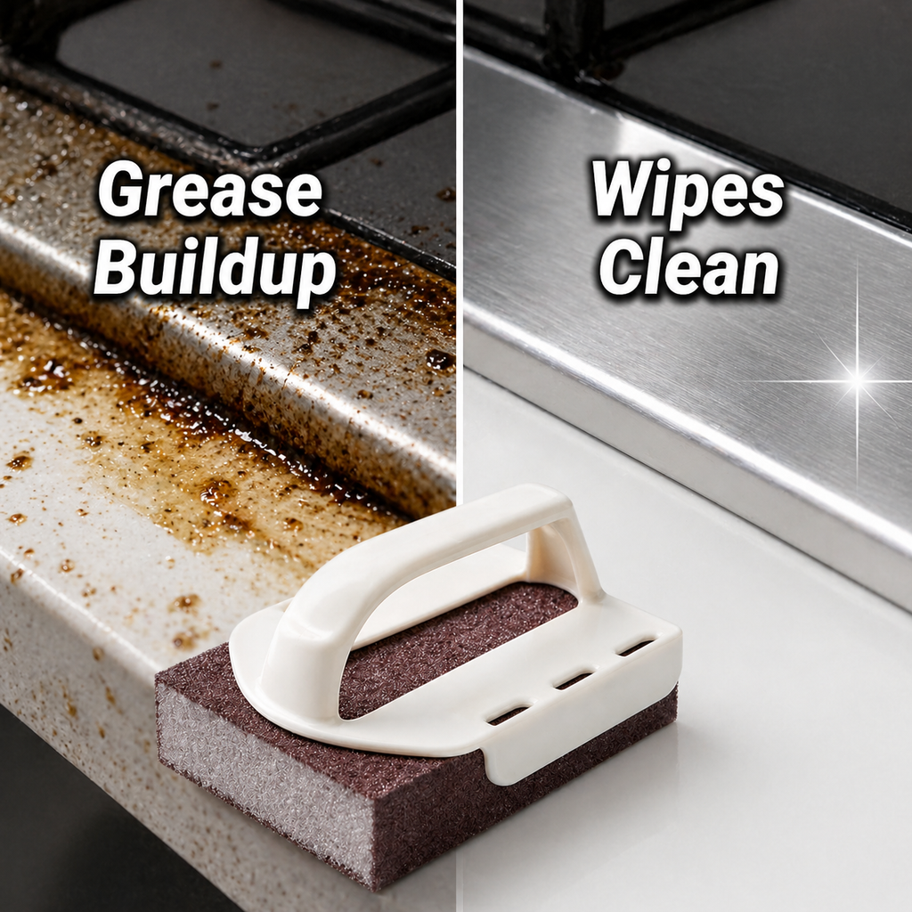 Nano Heavy-Duty Rust & Stain Removal Sponge-Built to cut through rust, grease, grime, and stubborn stains with less effort.
