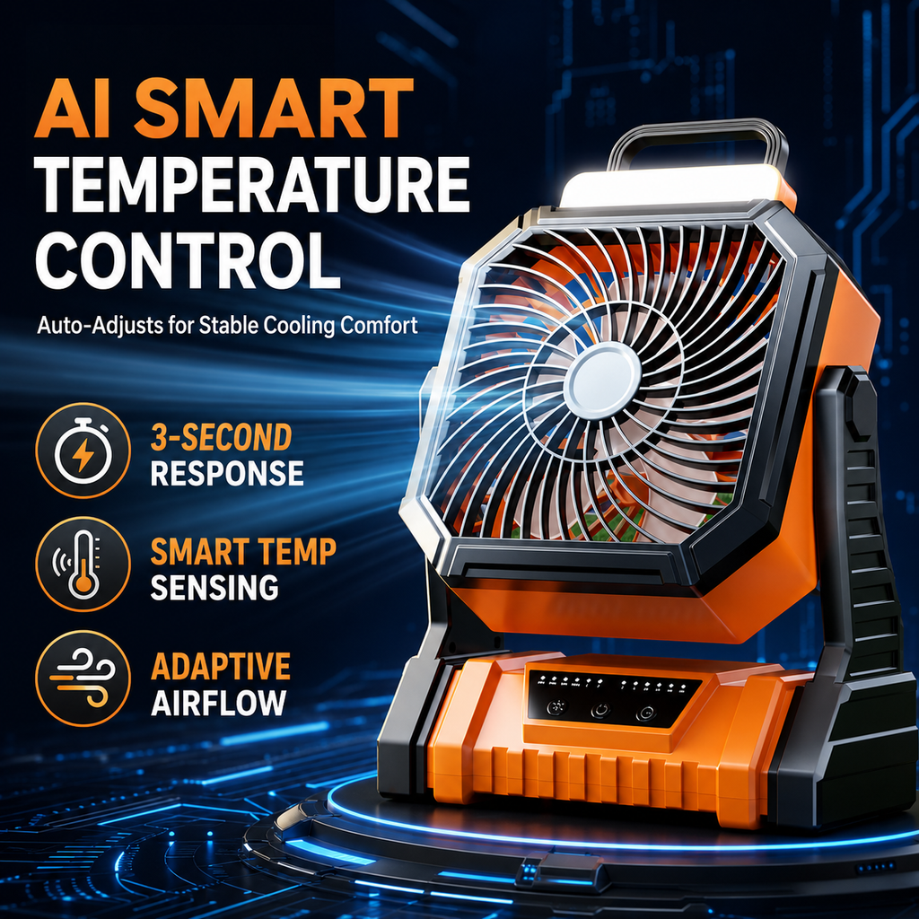 Outdoor Portable Air Cooler Fan for Camping, RVs & Power Outages