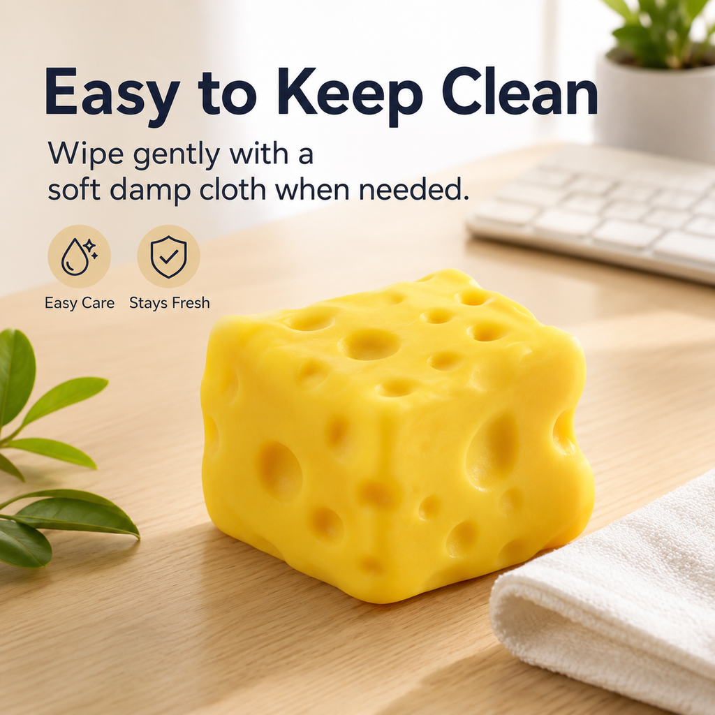 Soft Cheese Squishy Toy – The Funny Desk Fidget Everyone Wants to Squeeze