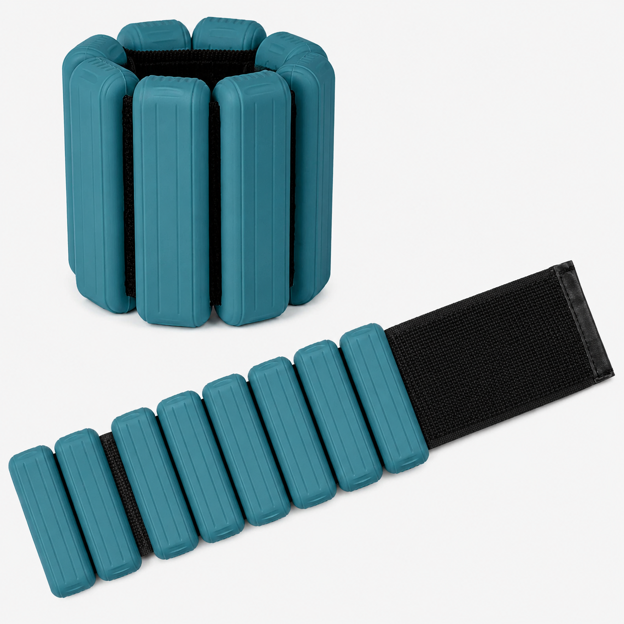 1LB Pair Silicone Weighted Bracelets – Adjustable Wrist & Ankle Weights for Walking, Yoga & Everyday Workouts