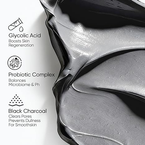 Deep Pore Cleansing Blackhead Remover Face Mask Stick, Mud Mask with Natural Alaska Volcano Clay, Gentle Exfoliating, Smoothing Skin, Non-Drying, Skincare Facial Mask