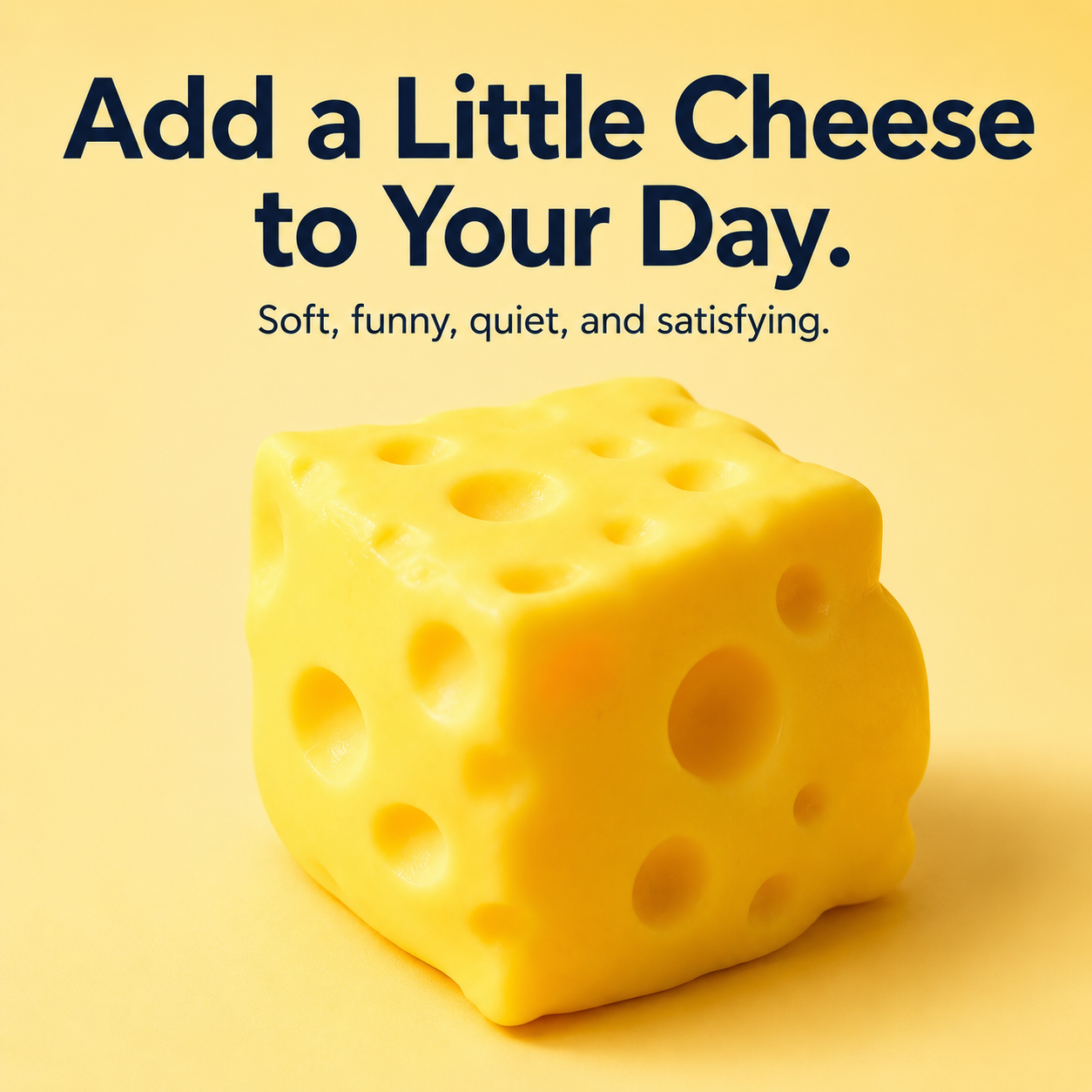 Soft Cheese Squishy Toy – The Funny Desk Fidget Everyone Wants to Squeeze