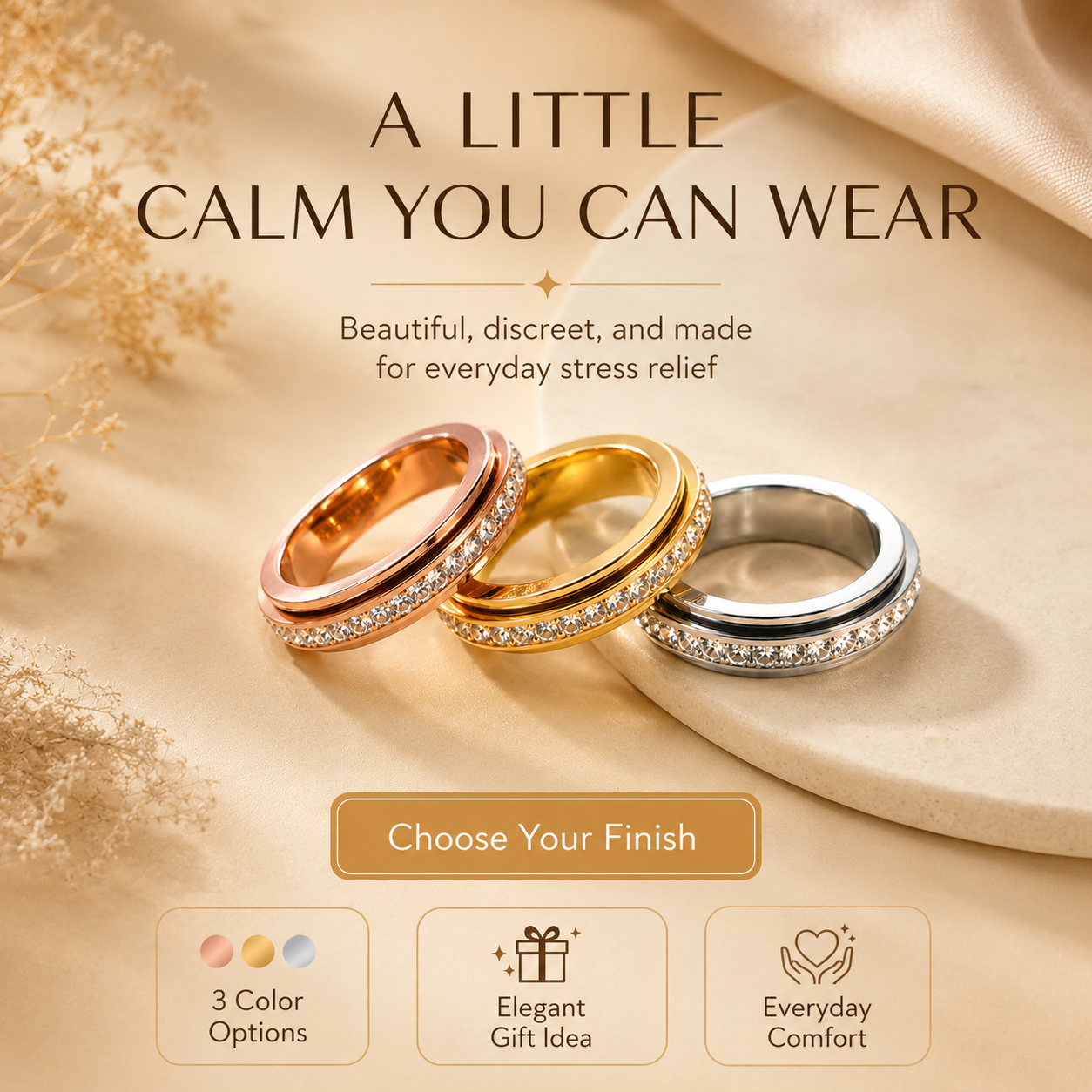Serenity Spinner Ring