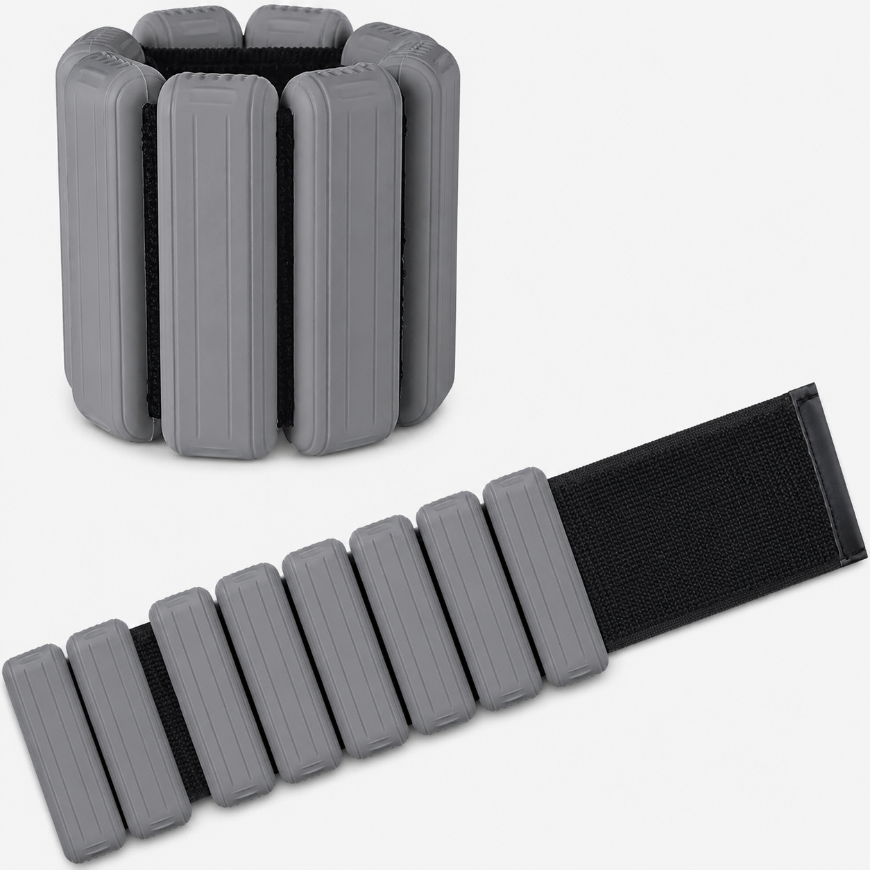 1LB Pair Silicone Weighted Bracelets – Adjustable Wrist & Ankle Weights for Walking, Yoga & Everyday Workouts