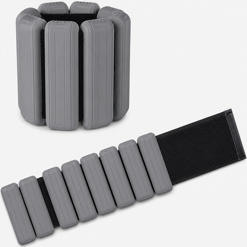 1LB Pair Silicone Weighted Bracelets – Adjustable Wrist & Ankle Weights for Walking, Yoga & Everyday Workouts