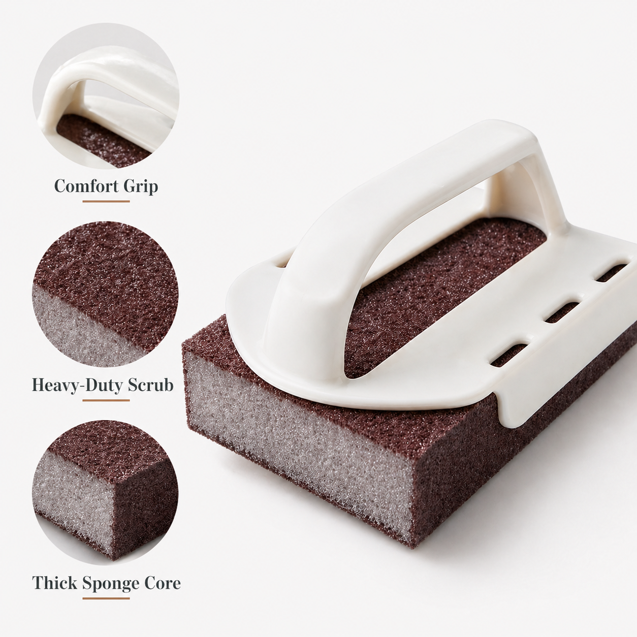 Nano Heavy-Duty Rust & Stain Removal Sponge-Built to cut through rust, grease, grime, and stubborn stains with less effort.