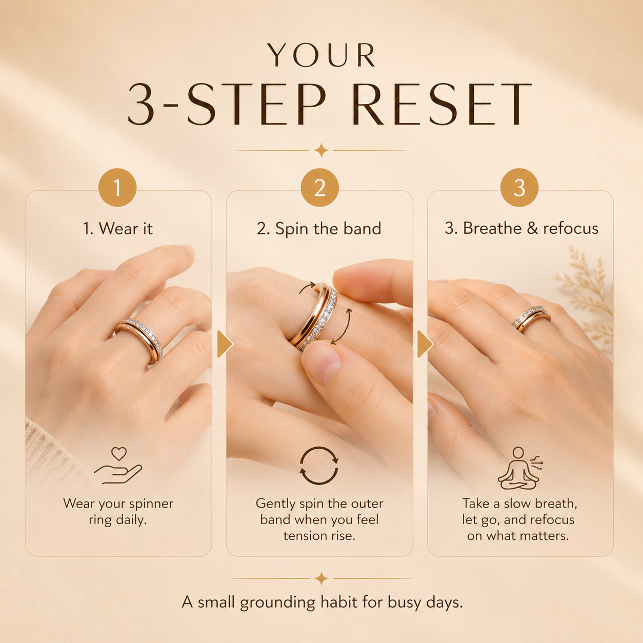Serenity Spinner Ring
