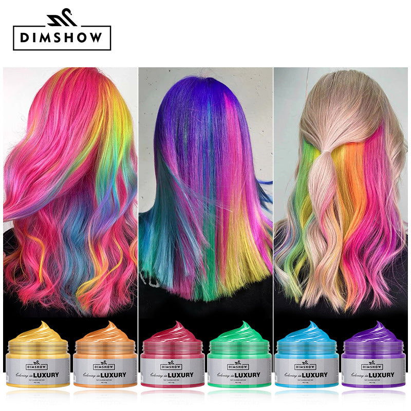 DIMSHOW™ Temporary Hair Color Styling Wax | Washable Color for Party & Festival Looks