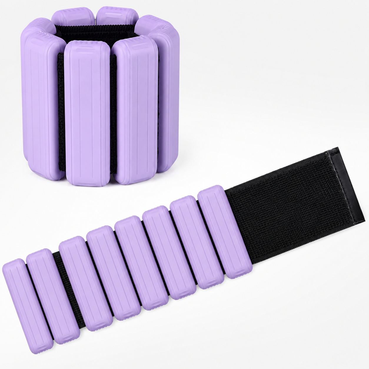 1LB Pair Silicone Weighted Bracelets – Adjustable Wrist & Ankle Weights for Walking, Yoga & Everyday Workouts
