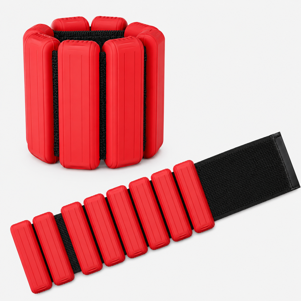 1LB Pair Silicone Weighted Bracelets – Adjustable Wrist & Ankle Weights for Walking, Yoga & Everyday Workouts