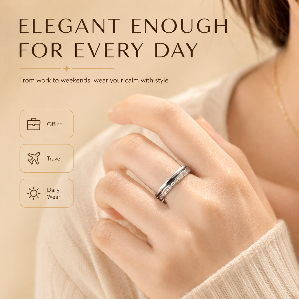 Serenity Spinner Ring